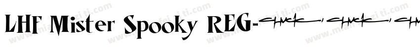 LHF Mister Spooky REG字体转换